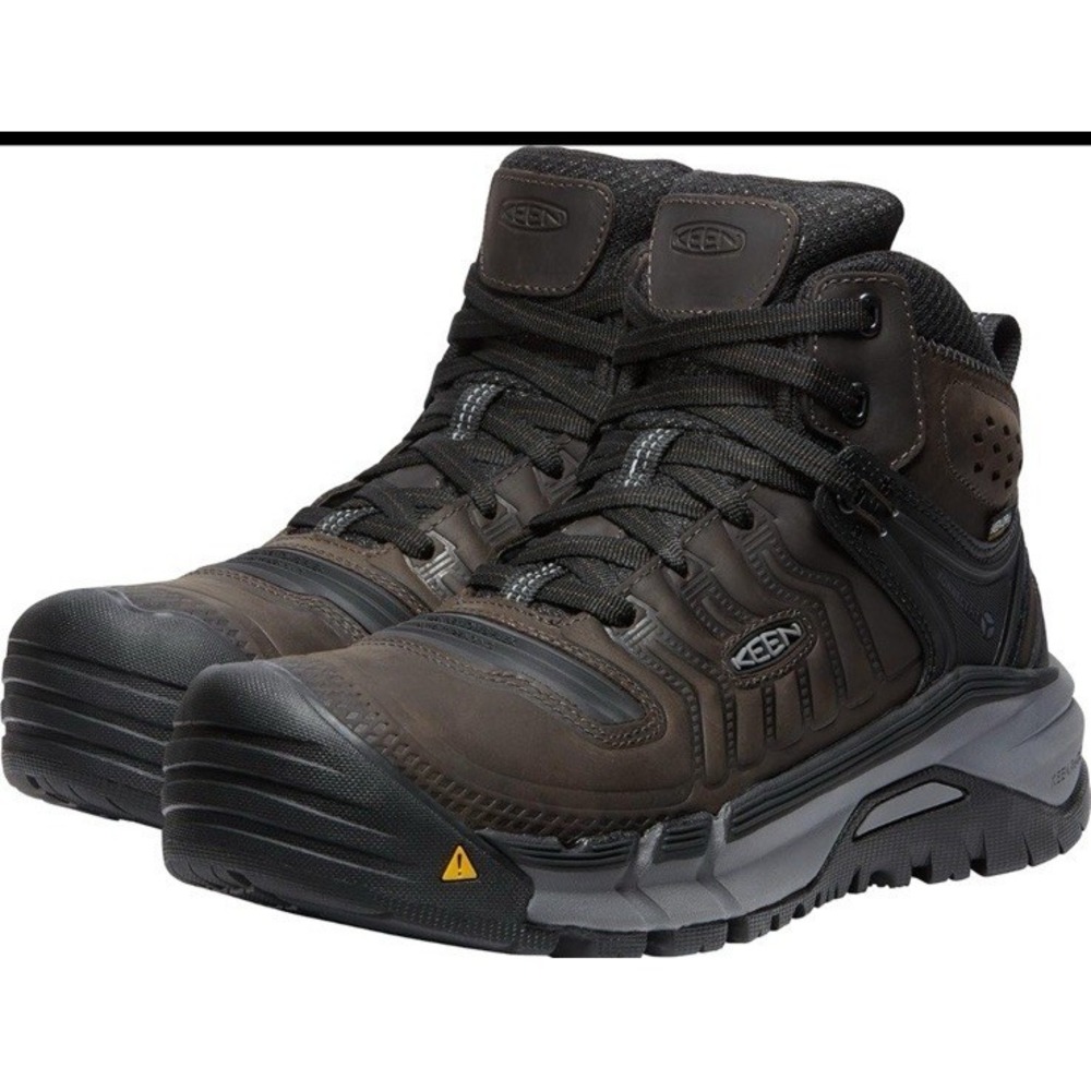 KEEN Utility Mens Boots Kansas City+ Mid KBF WP Carbon Fiber Toe Sz 13 D Work